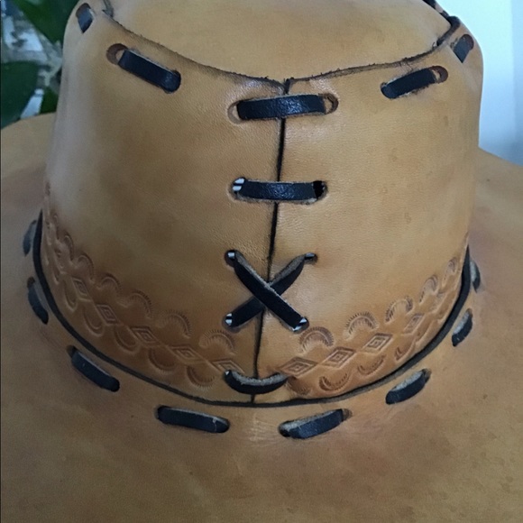 LEATHER COWBOY HAT - Picture 2 of 12